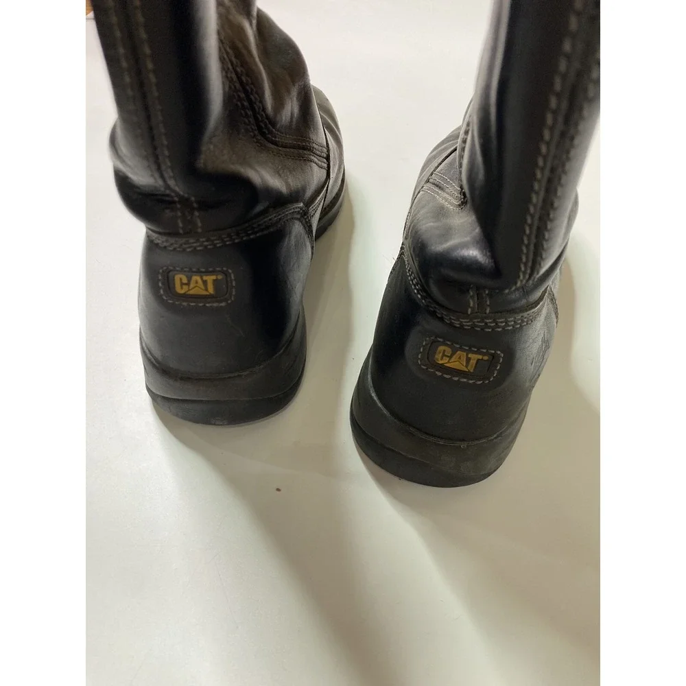 SAFETY‎ WORK BOOTS MOTORCYCLE RIDING CATERPILLAR STEAL TOE CATBOOTS Men's 10 M
